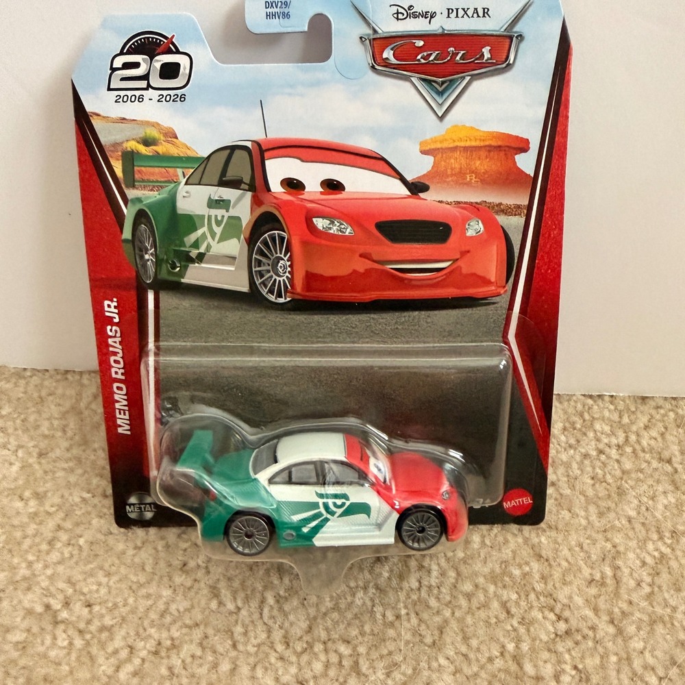 Disney Pixar Cars Memo Rojas Jr 20th Anniversary Mattel Die-Cast 1:55 DXV29